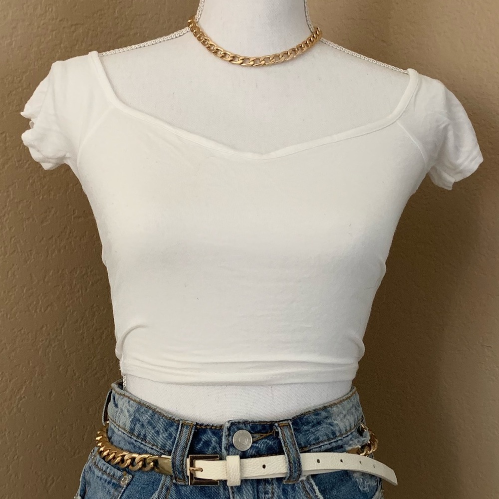 ❗️ 3/$12 ❗️Off the shoulder white top